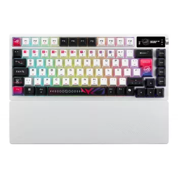 ASUS ROG Azoth X keyboard Gaming USB + RF Wireless + Bluetooth QWERTZ White