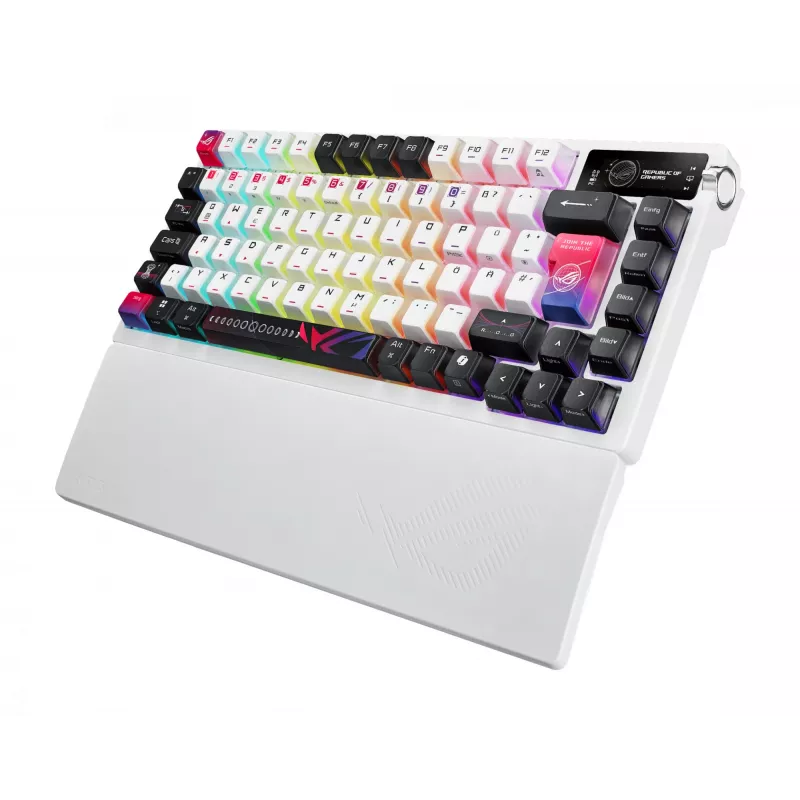 ASUS ROG Azoth X keyboard Gaming USB + RF Wireless + Bluetooth QWERTZ White