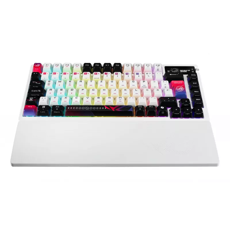 ASUS ROG Azoth X keyboard Gaming USB + RF Wireless + Bluetooth QWERTZ White