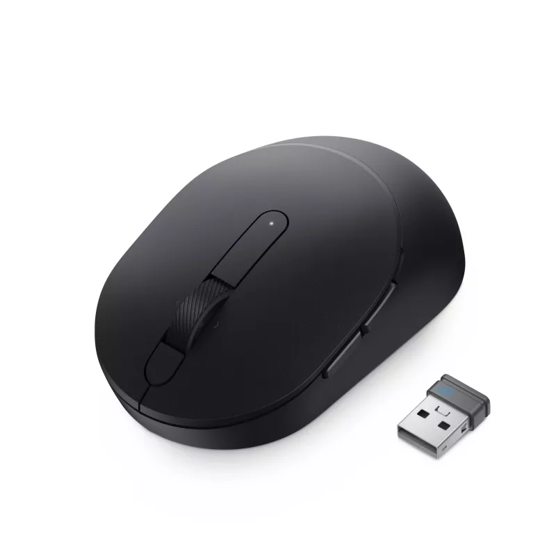 DELL Pro Plus Compact Mouse - MS5120W - Black, Ambidextrous, Optical, RF Wireless + Bluetooth, 1600 DPI, Black
