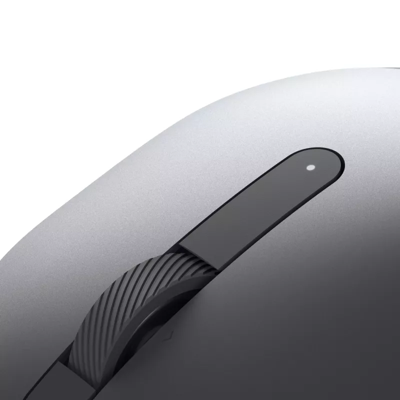 DELL Pro Plus Compact Mouse - MS5120W - Titan Gray, Ambidextrous, Optical, RF Wireless + Bluetooth, 1600 DPI, Grey, Titanium