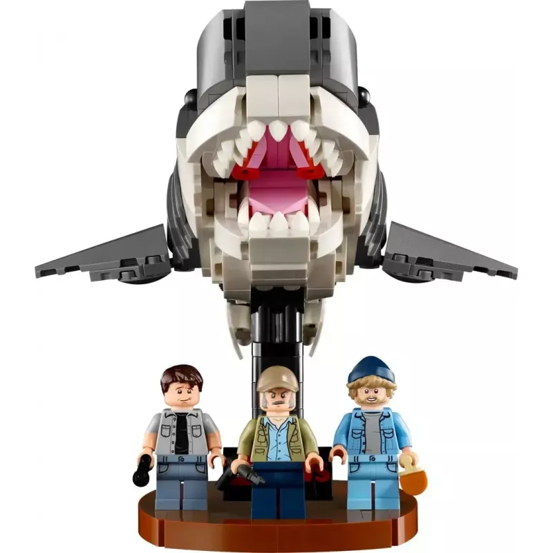 Construction toy LEGO Ideas 21350 Jaws set — 1497 pieces, 3 minifigures, boat and iconic shark, recommended age 18+