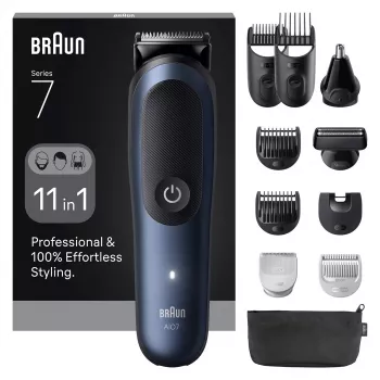 Hair Clipper Braun AIO7540 Black Blue Lithium-Ion 120 min