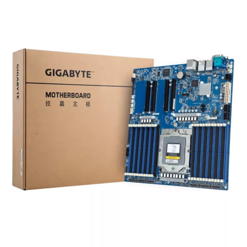 Motherboard GIGABYTE MZ33-AR0 Extended ATX for AMD EPYC 9004 Socket SP5, 24× DDR5 DIMM, 4× PCIe 5.0 x16, 2× RJ-45