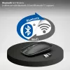 INCA Wireless Mouse Iwm-531ra - Bluetooth & Rf Wireless 2.4GHz - 1600dpi - Black/ Silver