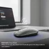 INCA Wireless Mouse Iwm-531ra - Bluetooth & Rf Wireless 2.4GHz - 1600dpi - Black/ Silver