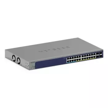 Managed Gigabit PoE Switch Netgear GS728TXUP — 24 × 10/100/1000 RJ-45, 128 Gbps, 1U, rack-mount