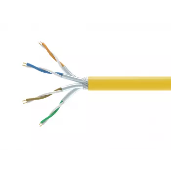 Network cable EQUIP 404563 Cat7a S/FTP (S-STP) 1000 m, yellow, 10GBase-T