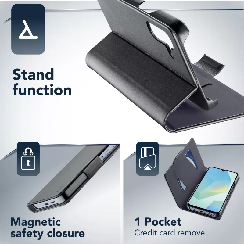 Cellularline Book - Galaxy A16 Book case with card pocket and magnetic closure