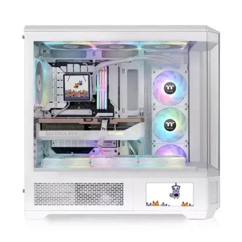 Full Tower Case Thermaltake CA-11H-00F6WN-00 White PS2 Support 120 140mm Fans