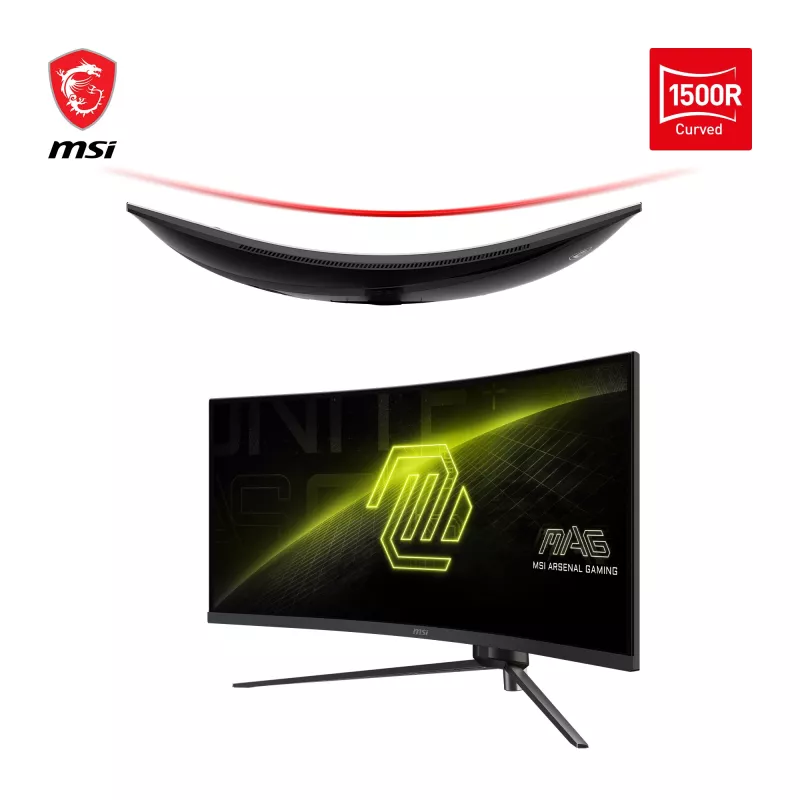 MSI MAG 345CQRDE computer monitor 86.4 cm (34 inch) 3440 x 1440 pixels UltraWide Dual Quad HD Black