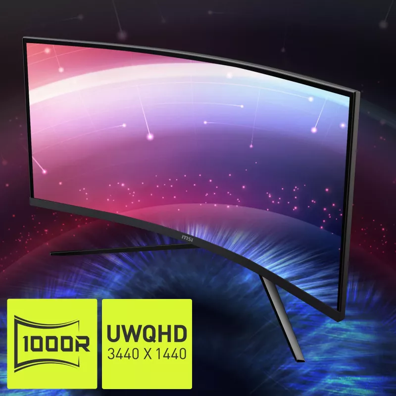 MSI MAG 345CQRDE computer monitor 86.4 cm (34 inch) 3440 x 1440 pixels UltraWide Dual Quad HD Black