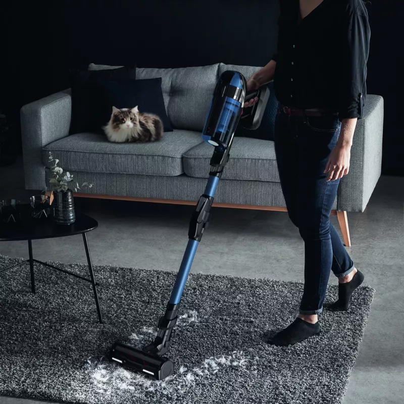 Rowenta RH98C0 2-in-1 stick vacuum Battery Dry&wet Bagless 0.9 L 320 W Blue, Grey