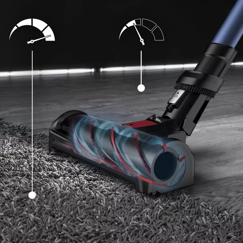 Rowenta RH98C0 2-in-1 stick vacuum Battery Dry&wet Bagless 0.9 L 320 W Blue, Grey