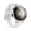 Smartwatch HUAWEI WATCH 5 — round 42 mm stainless steel case, 1.38 inch AMOLED, GPS, Bluetooth, 540 mAh battery, beige case with white band