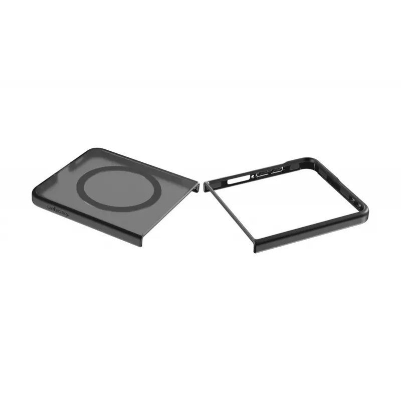 Flip case Samsung Galaxy Z Flip7 — Samsung Spigen Capella Pro, Transparent, PC+TPU, for 6.9 inch screen