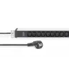 DIGITUS 1U Aluminum PDU rackmountable 12x C13 16A 230VAC 50/60Hz Safety plug