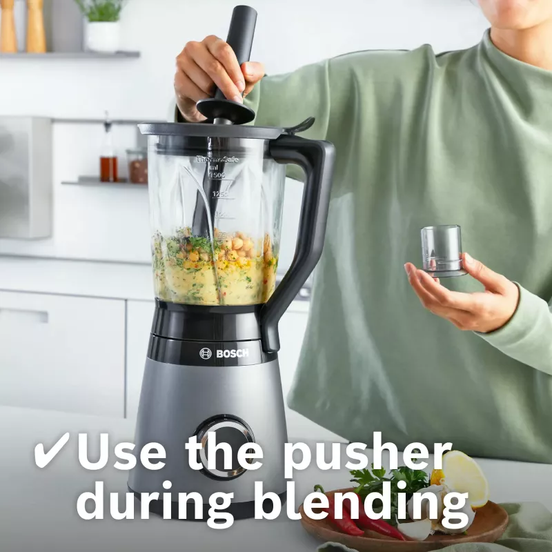 Bosch Serie 4 MMB6177S blender 1.5 L Tabletop blender 1200 W Black, Silver