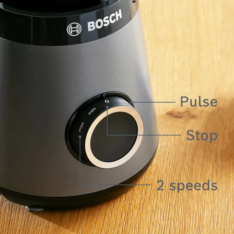 Bosch Serie 4 MMB6177S blender 1.5 L Tabletop blender 1200 W Black, Silver