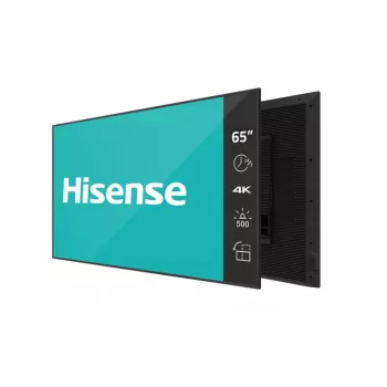 Hisense 65DM66D Signage Display 165.1 cm (65 inch) LED Wi-Fi 500 cd/m² 4K Ultra HD Black Built-in processor Android 11 24/7