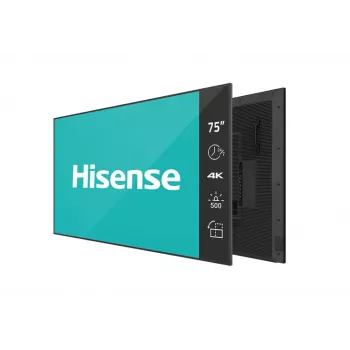 Hisense 75DM66D Signage Display 190.5 cm (75 inch) LED Wi-Fi 500 cd/m² 4K Ultra HD Black Built-in processor Android 11 24/7