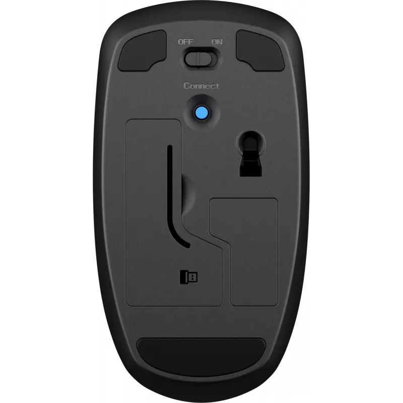 HP Wireless Mouse X200, Ambidextrous, Optical, RF Wireless, 1600 DPI, Black