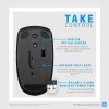 HP Wireless Mouse X200, Ambidextrous, Optical, RF Wireless, 1600 DPI, Black