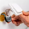 Smart switch Shelly WAVE 2PM Black (Shelly) — wireless Z-Wave, 16 A, 110–240 V, 868.4 MHz