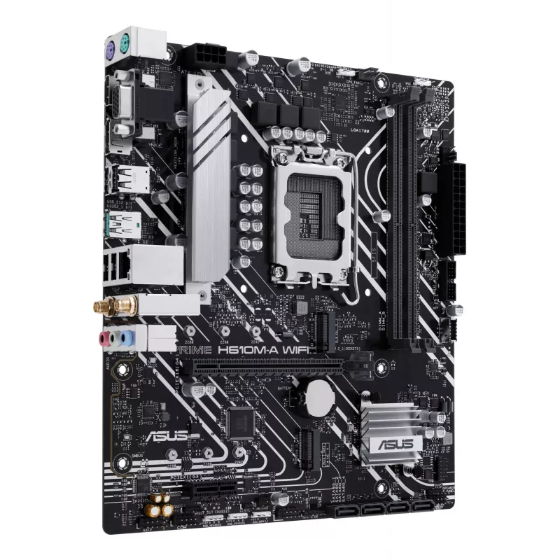 Motherboard ASUS PRIME H610M-A WIFI — Intel H610, LGA 1700, micro ATX, DDR5, 2x DIMM, Wi‑Fi 5, 7.1 audio