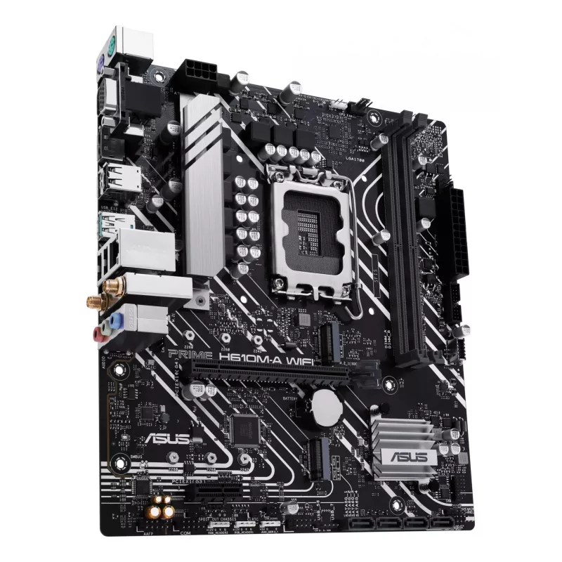 Motherboard ASUS PRIME H610M-A WIFI — Intel H610, LGA 1700, micro ATX, DDR5, 2x DIMM, Wi‑Fi 5, 7.1 audio