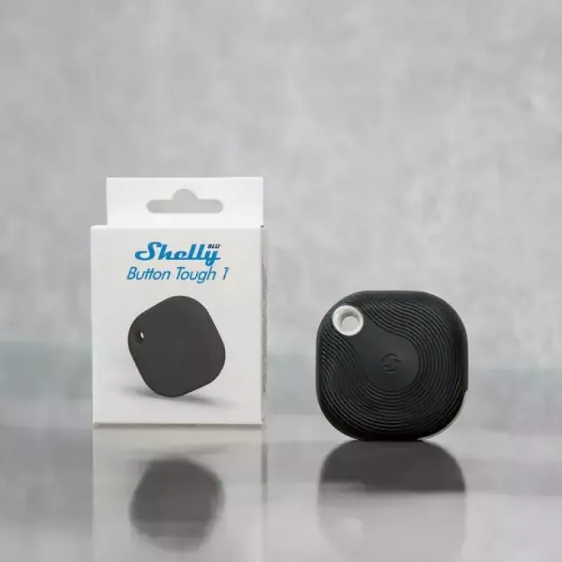 Smart button Shelly BLU Button Tough 1 Black Plastic 3V CR2032