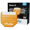 Smart switch Shelly Qubino Wave i4 — wireless scene controller 110–240V, 16A, 50/60Hz, orange