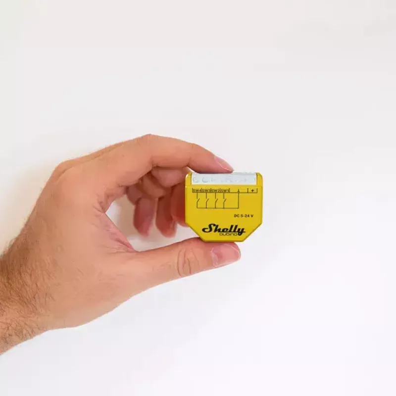 Smart Switch Shelly Qubino Wave i4 DC Yellow Wireless 5-24V
