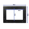 Bezel for ALLNET tablet ALLTCOVER10WWV1 — white bezel, 309 × 228 mm