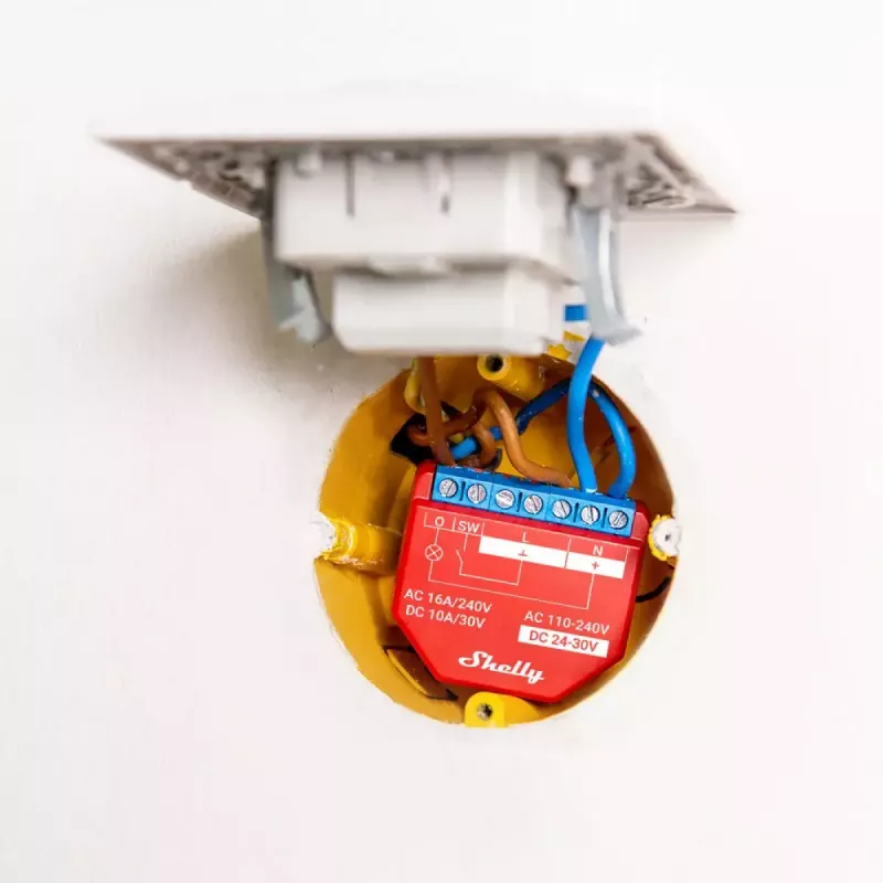 Smart switch Shelly Plus 1PM Red