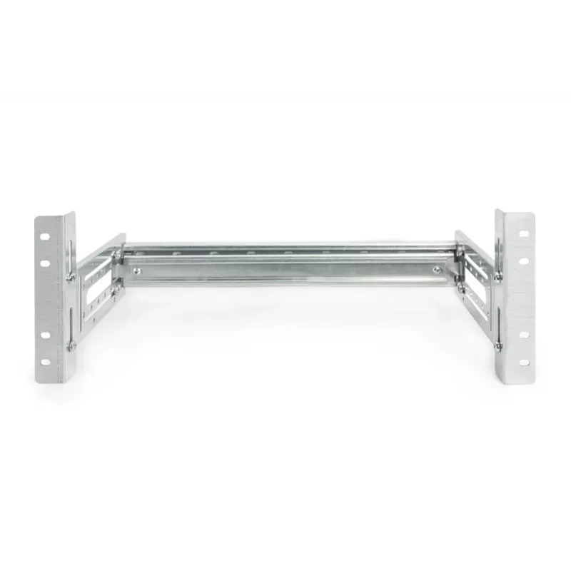DIGITUS DIN rail holder, 4U, 178x483x223 mm, galvanized incl. din rail, variable depth and height