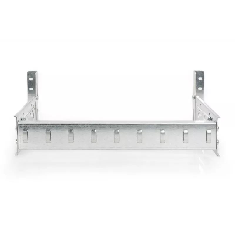 DIGITUS DIN rail holder, 4U, 178x483x223 mm, galvanized incl. din rail, variable depth and height