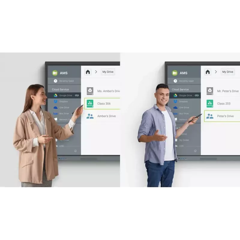 BenQ RE6504 Interactive flat panel 165.1 cm (65 inch) 450 cd/m² 4K Ultra HD Black, Grey Touchscreen Built-in processor Android