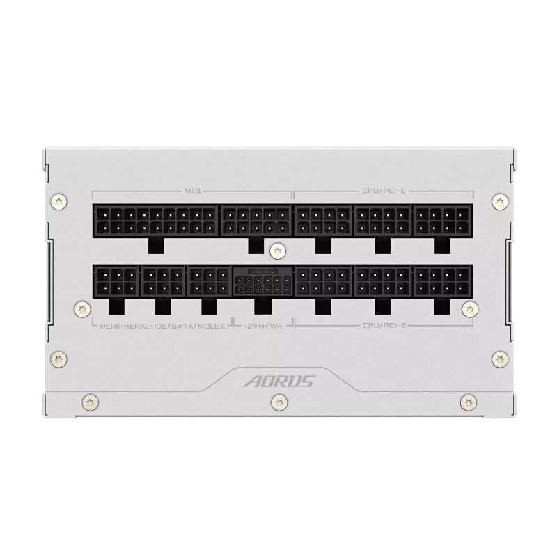 Power supply unit GIGABYTE AORUS ELITE P1000W ATX 3.1 1000W 80 PLUS Platinum Fully‑Modular White, 6x (6+2) PCIe, 8 SATA