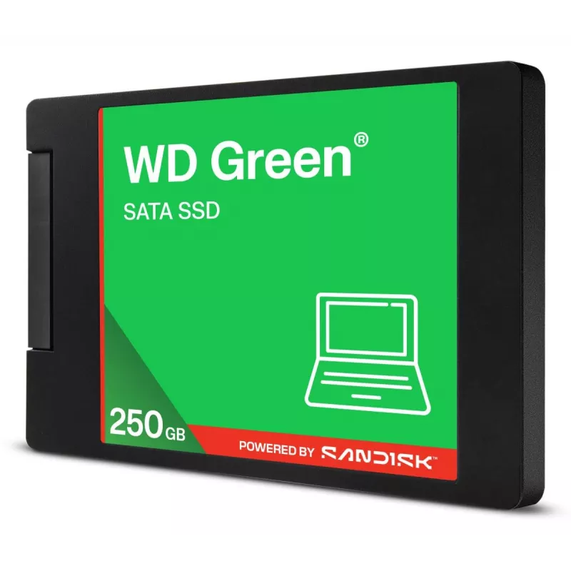 WESTERN DIGITAL SSD - WD Green - 250GB - SATA 6Gb/s - 2.5in/7mm cased