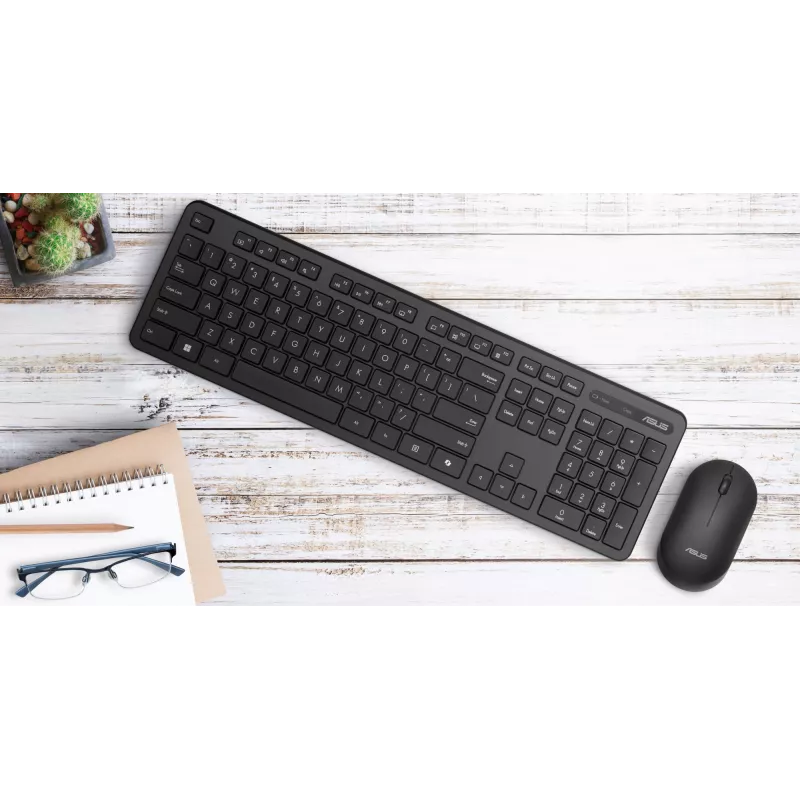 ASUS CW100 keyboard Mouse included Universal RF Wireless + USB Black