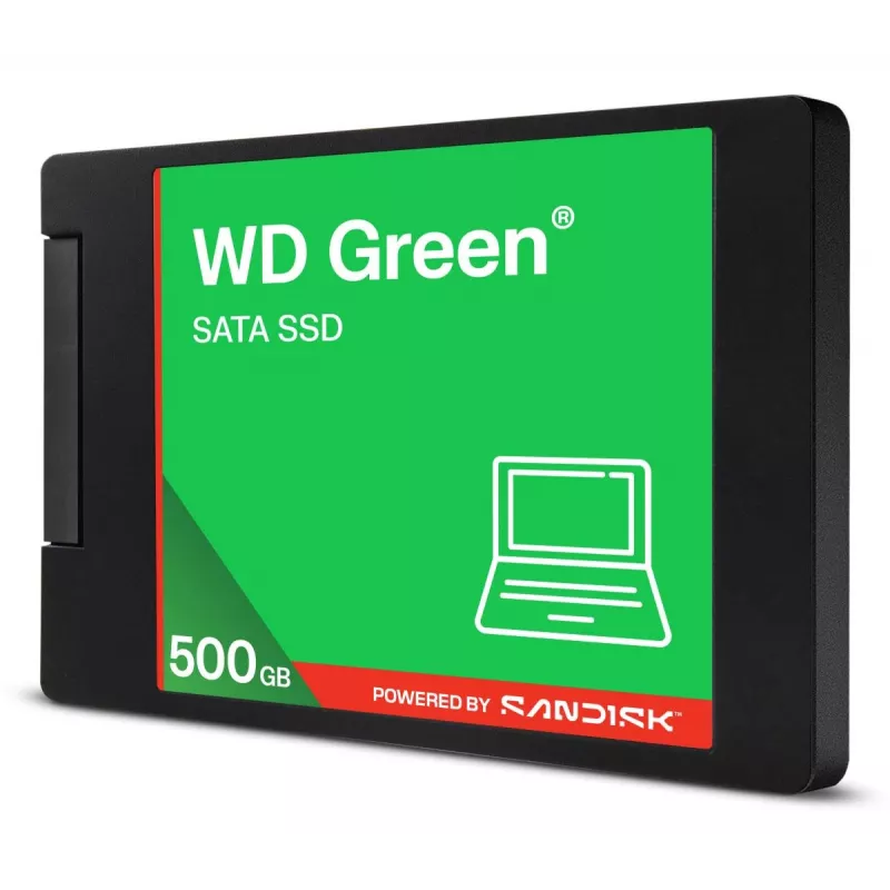 WESTERN DIGITAL SSD - WD Green - 500GB - SATA 6Gb/s - 2.5in/7mm cased