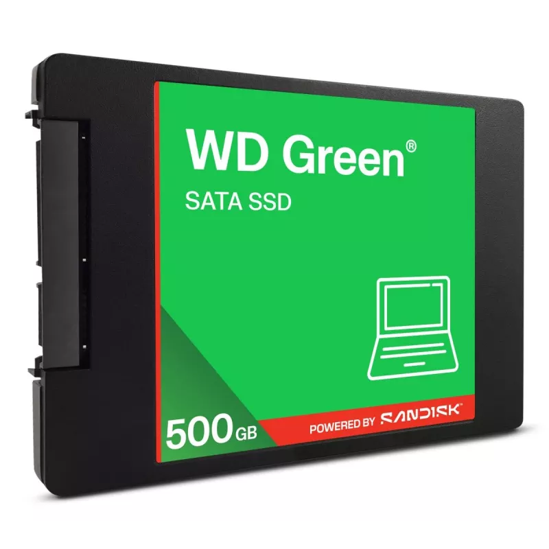 WESTERN DIGITAL SSD - WD Green - 500GB - SATA 6Gb/s - 2.5in/7mm cased