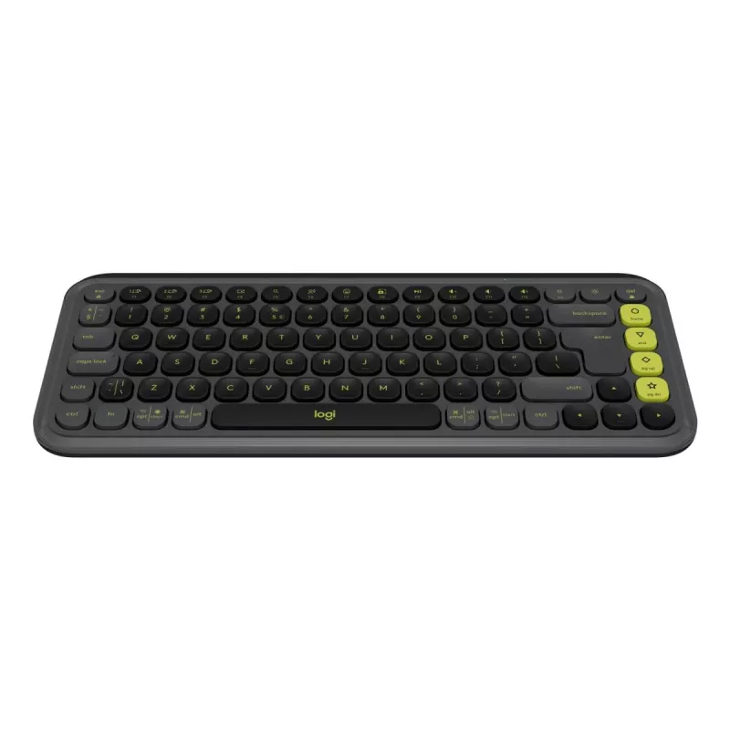 Logitech POP Icon Keys Keyboard Universal Bluetooth QWERTY US International Graphite Green