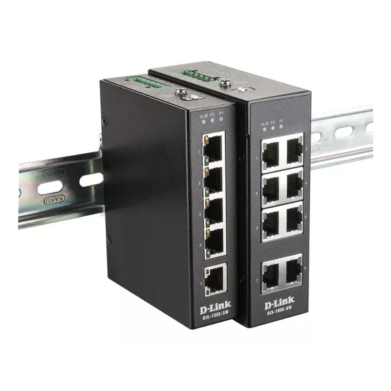 D-Link 5-Port Unmanaged Industrial Switch with 5 x 10/100 BaseT(X) ports