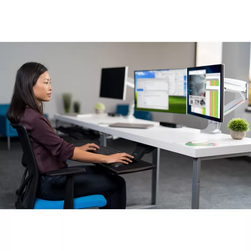 Kensington SmartFit One-Touch Height-Adjustable Dual Monitor Arm