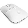 HP Z3700 Ceramic White Wireless Mouse, Ambidextrous, Optical, RF Wireless, 1200 DPI, Silver, White