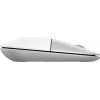 HP Z3700 Ceramic White Wireless Mouse, Ambidextrous, Optical, RF Wireless, 1200 DPI, Silver, White