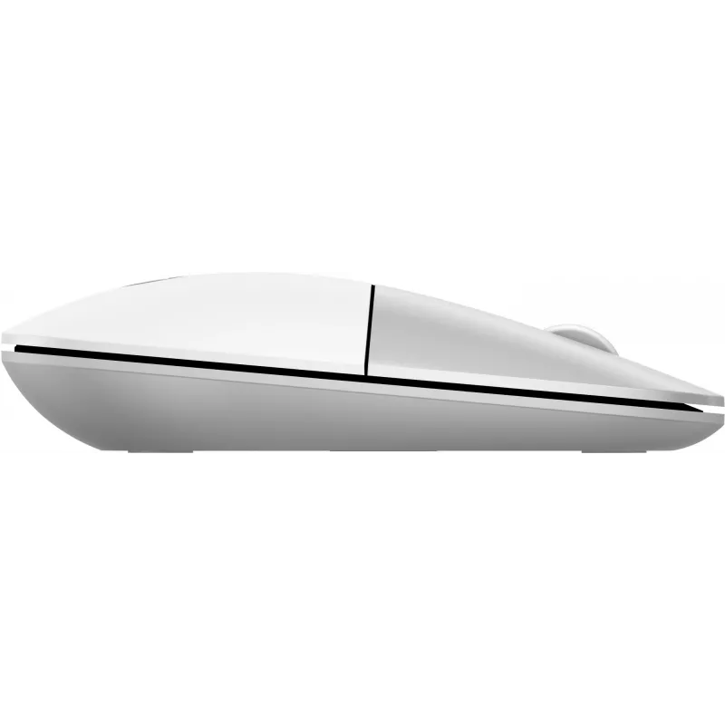 HP Z3700 Ceramic White Wireless Mouse, Ambidextrous, Optical, RF Wireless, 1200 DPI, Silver, White