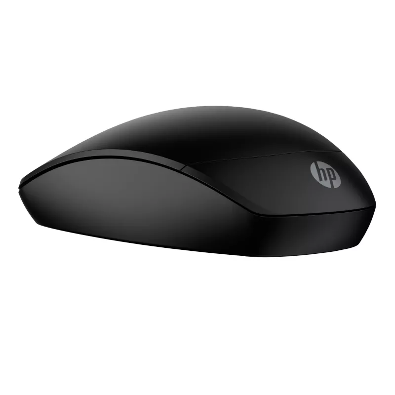 HP 230 Slim Wireless Mouse, Ambidextrous, Optical, RF Wireless, 1600 DPI, Black
